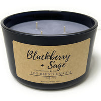 Blackberry + Sage 3 Wick Candle