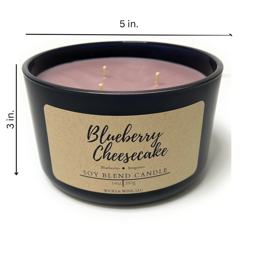 Blueberry Cheesecake 3 Wick Candle