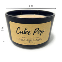 Cake Pop 3 Wick Candle