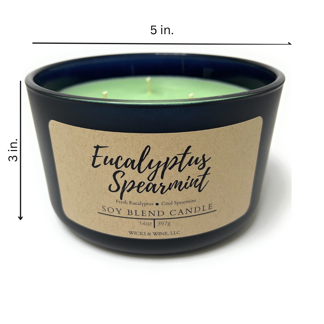 Eucalyptus Spearmint 3 Wick Candle