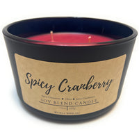 Spicy Cranberry 3 Wick Candle