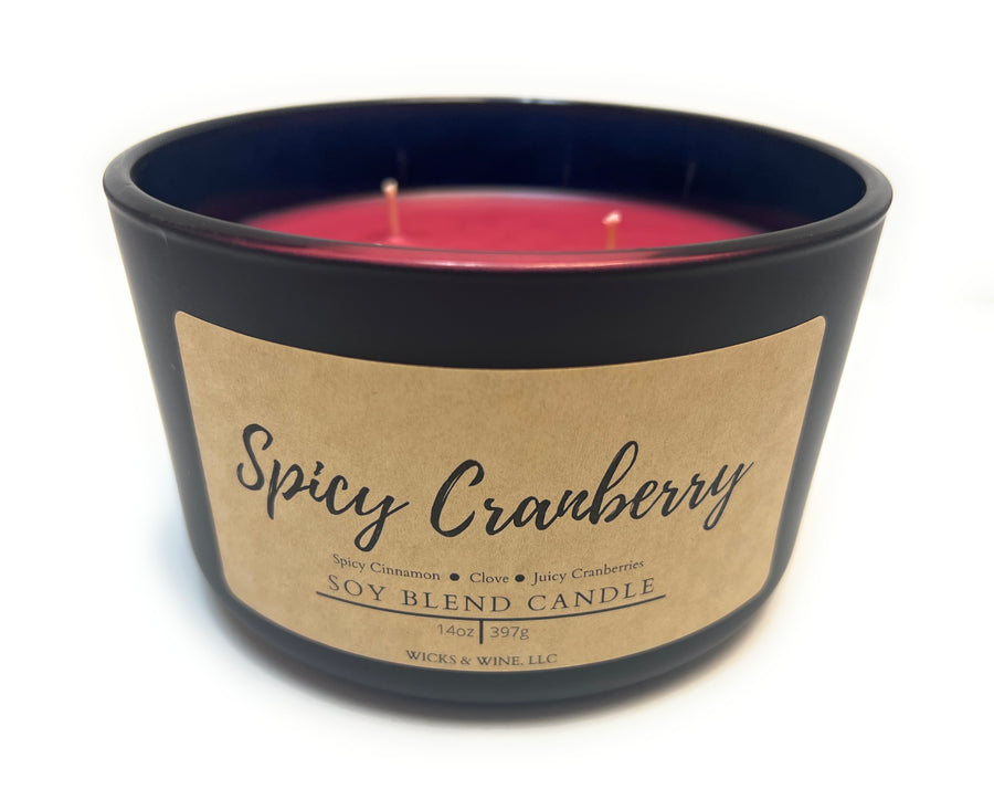 Spicy Cranberry 3 Wick Candle