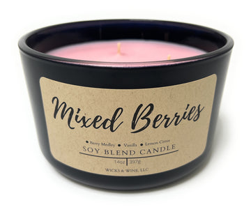 Mixed Berries 3 Wick Candle