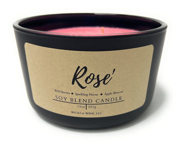 Rose’ 3 Wick Candle