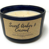 Sweet Amber & Coconut 3 Wick Candle